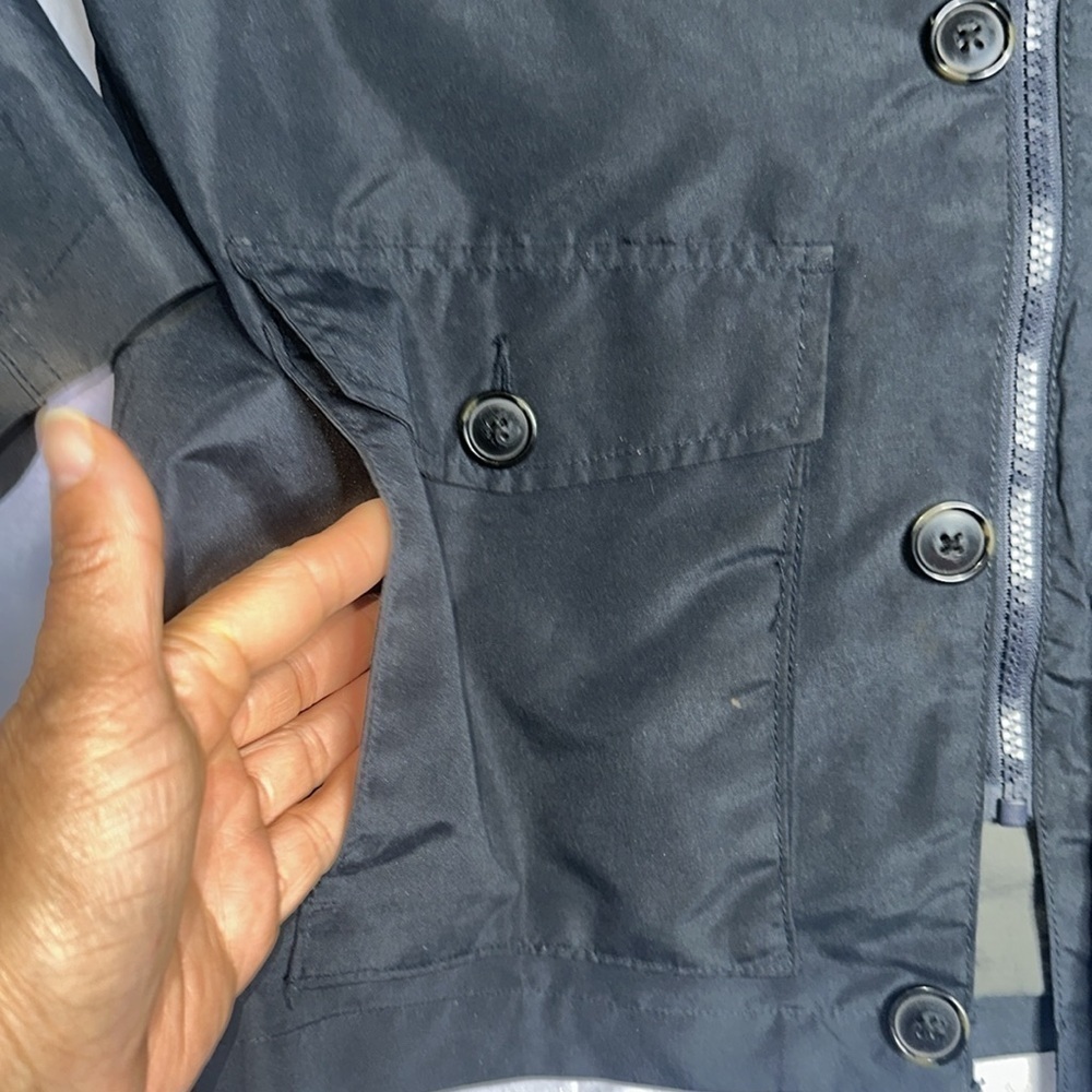 Boys Old Navy Navy Rain Jacket - Picture 6 of 9